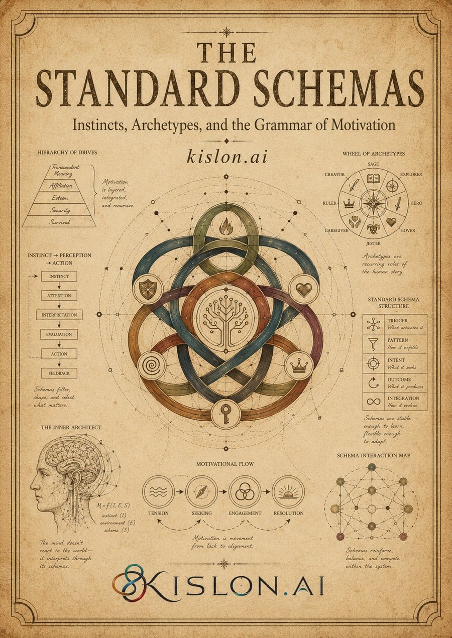 Cover of The Standard Schemas: Instincts, Archetypes, and the Grammar of Motivation